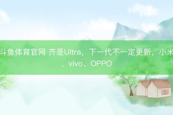 斗鱼体育官网 齐是Ultra，下一代不一定更新，小米、vivo、OPPO