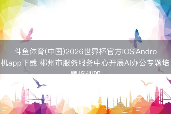 斗鱼体育(中国)2026世界杯官方IOS|Android手机app下载 郴州市服务服务中心开展AI办公专题培训班