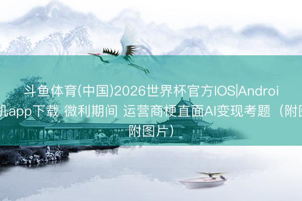 斗鱼体育(中国)2026世界杯官方IOS|Android手机app下载 微利期间 运营商梗直面AI变现考题（附图片）