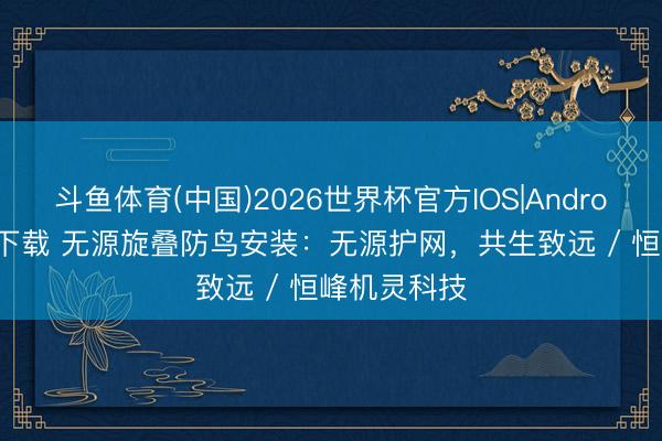 斗鱼体育(中国)2026世界杯官方IOS|Android手机app下载 无源旋叠防鸟安装：无源护网，共生致远 / 恒峰机灵科技