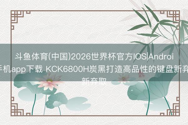 斗鱼体育(中国)2026世界杯官方IOS|Android手机app下载 KCK6800H炭黑打造高品性的键盘新弃取