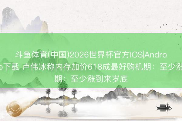斗鱼体育(中国)2026世界杯官方IOS|Android手机app下载 卢伟冰称内存加价618成最好购机期：至少涨到来岁底
